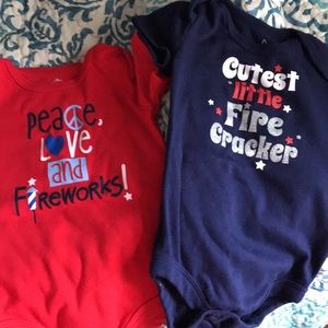 Fourth of July onesie